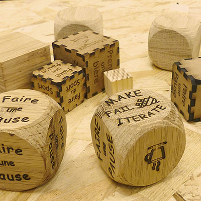 Prototype DIY de nos dés personnalisables